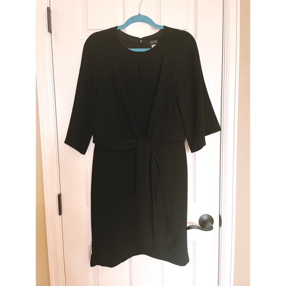 Tahari front tie dress